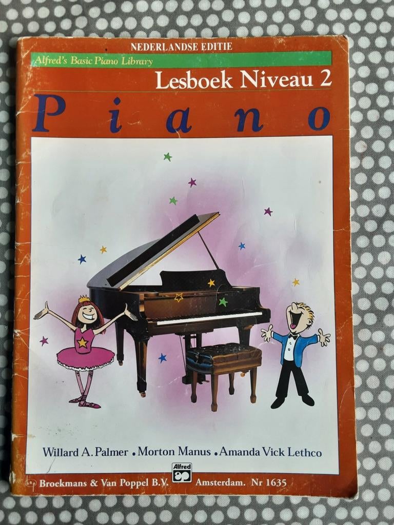Alfred's Basic piano library  - Lesboek Niveau 2, Gebruikt, Les of Cursus, Ophalen of Verzenden, Piano