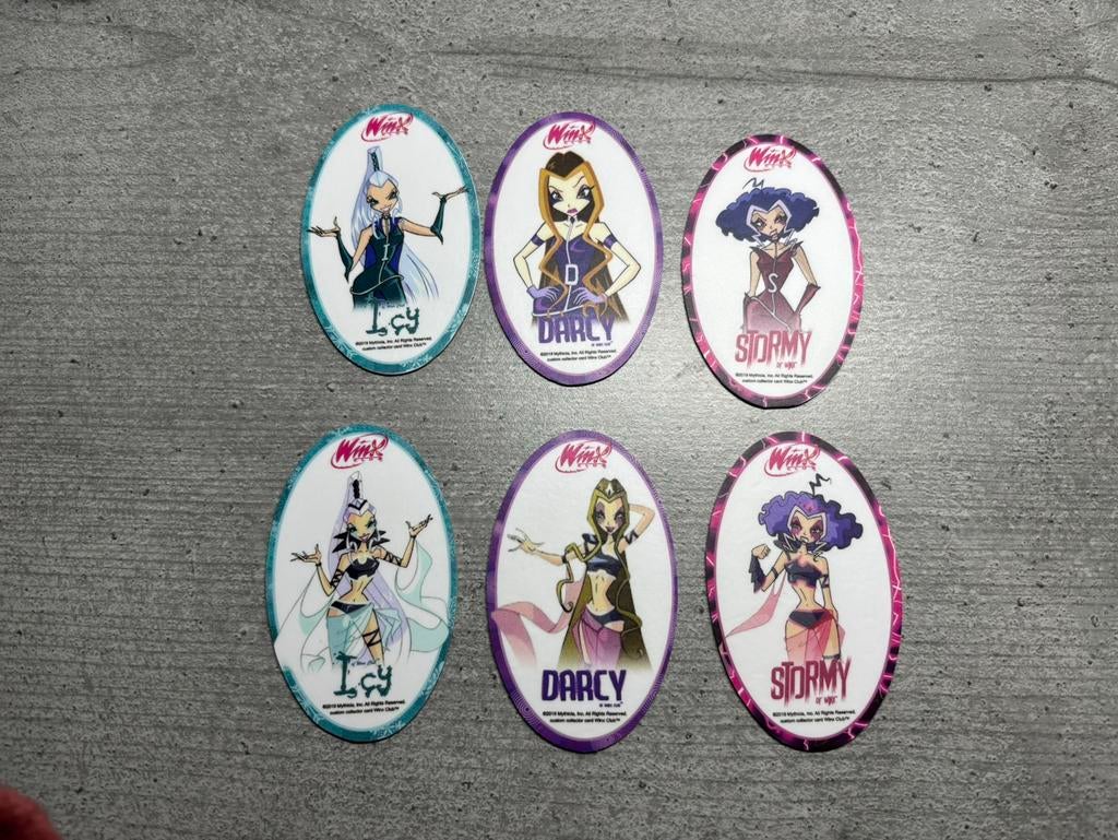 6 Winx Club Trix kaartjes poppen Mattel Witty Simba Jakks, Ophalen of Verzenden, Nieuw, Pop