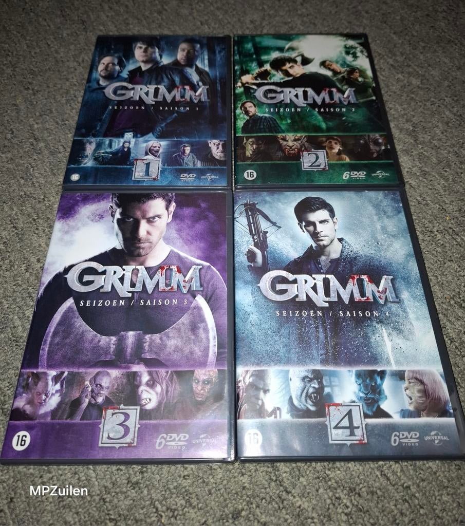 Grimm  .. seizoen 1-4, Vanaf 16 jaar, Ophalen of Verzenden, Zo goed als nieuw, Science Fiction en Fantasy