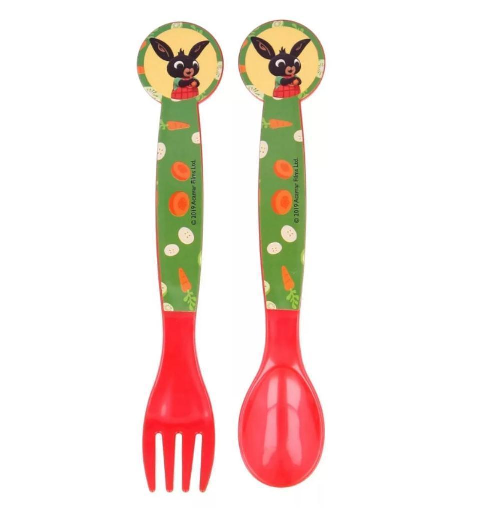 Bing Konijn Besteksetje / Vork en Lepel / Bestek / 2-Delig, Ophalen of Verzenden, Nieuw, Overige typen