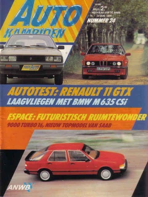 Autokampioen 24 1984 : BMW M635 CSi - Saab 9000 Turbo 16, Ophalen of Verzenden, Gelezen, Algemeen