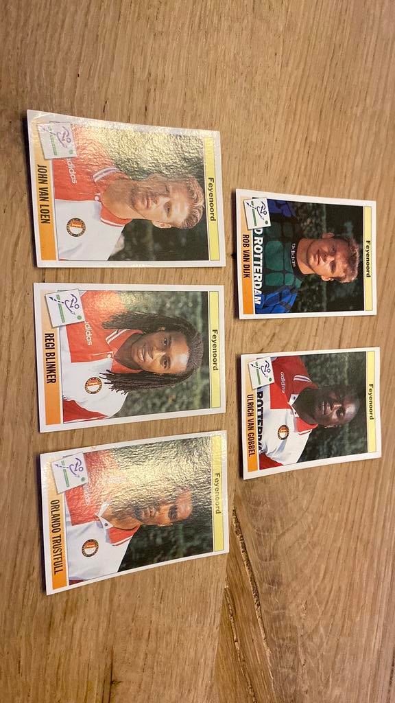 5 x Panini voetbal 95, Verzamelen, Sportartikelen en Voetbal, Ophalen of Verzenden, Zo goed als nieuw, Ajax, Poster, Plaatje of Sticker