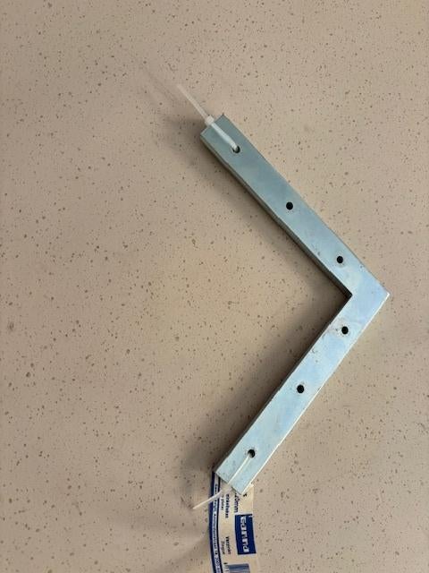 Raamhoek-winkelhoek Gamma set van 4, Doe-het-zelf en Verbouw, Hang- en Sluitwerk, Ophalen, Nieuw, Koper of Messing