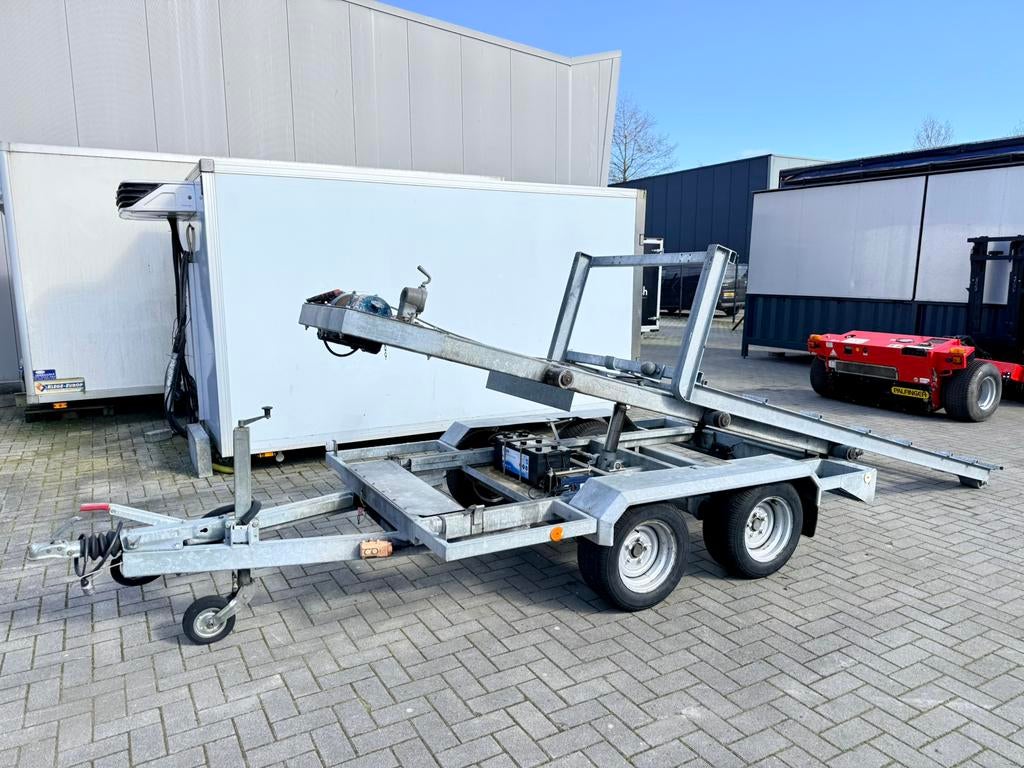Aanhangwagen met Slede  Afzetsysteem, Ophalen, Gebruikt