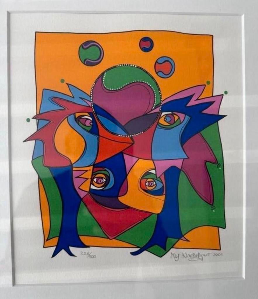My. Naerebout - gesigneerde zeefdruk 326/500 (2001), Antiek en Kunst, Ophalen