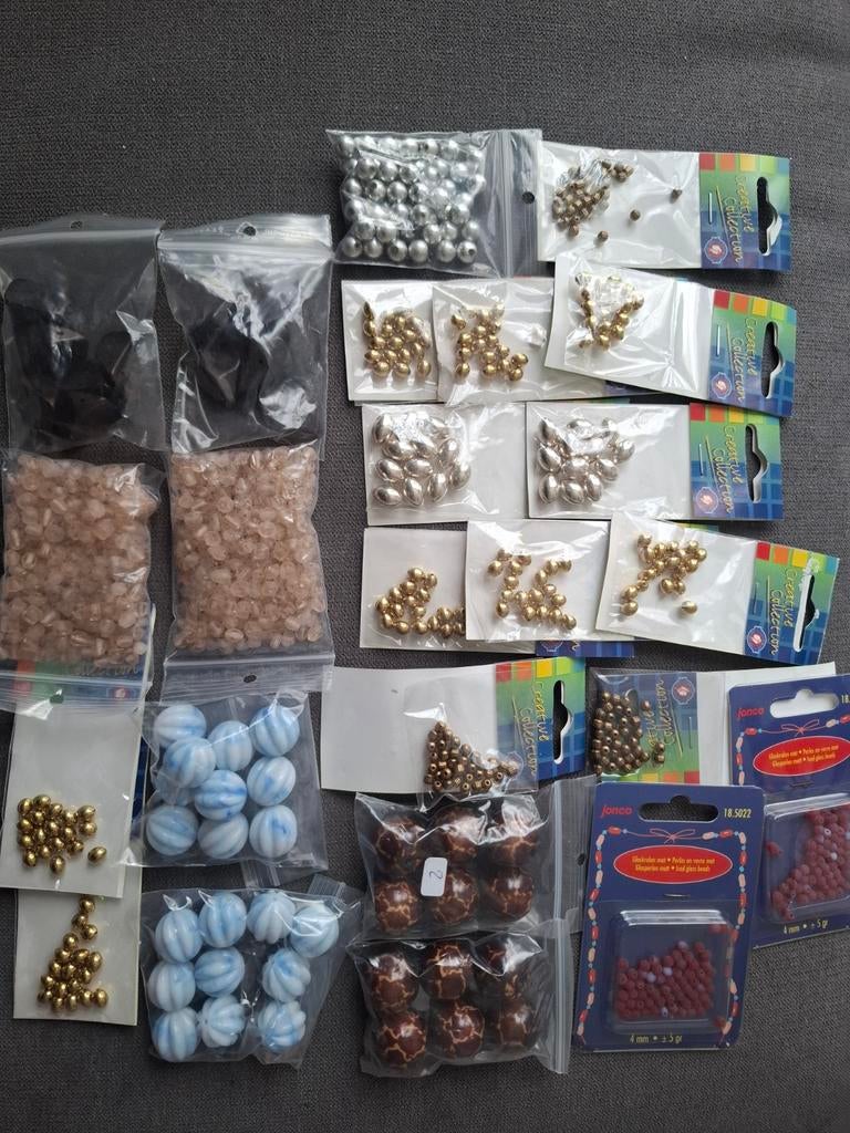 Pakket partij kralen glaskralen kunstof kralen acryl bruin, Ophalen of Verzenden, Nieuw, Kraal