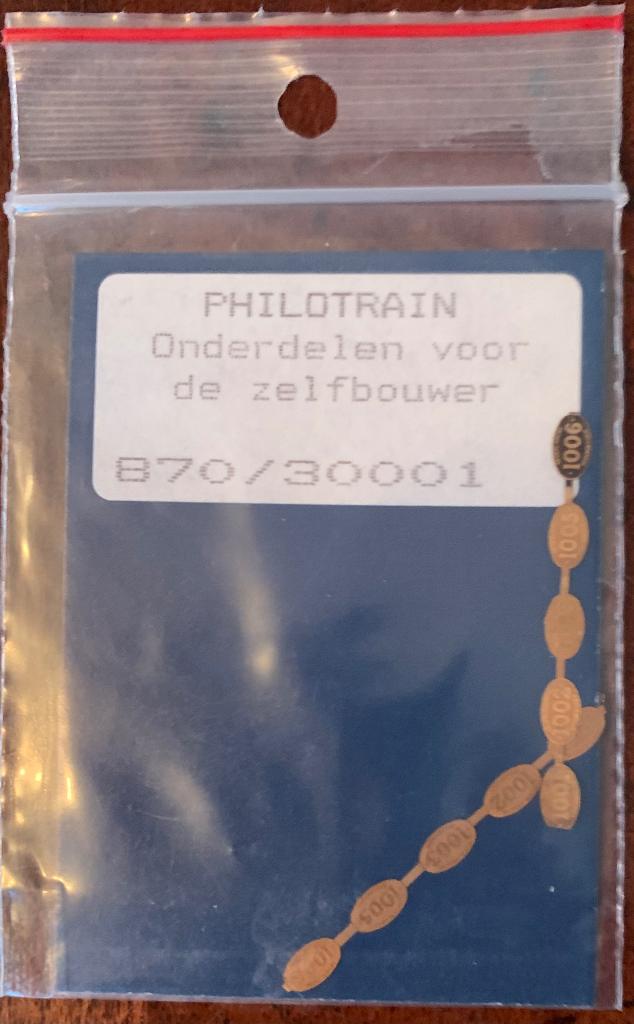 Philotrain 870/300001 NS nummerplaten 1000 tp. III - HO, Overige merken, Locomotief, Gelijkstroom of Wisselstroom, Nieuw