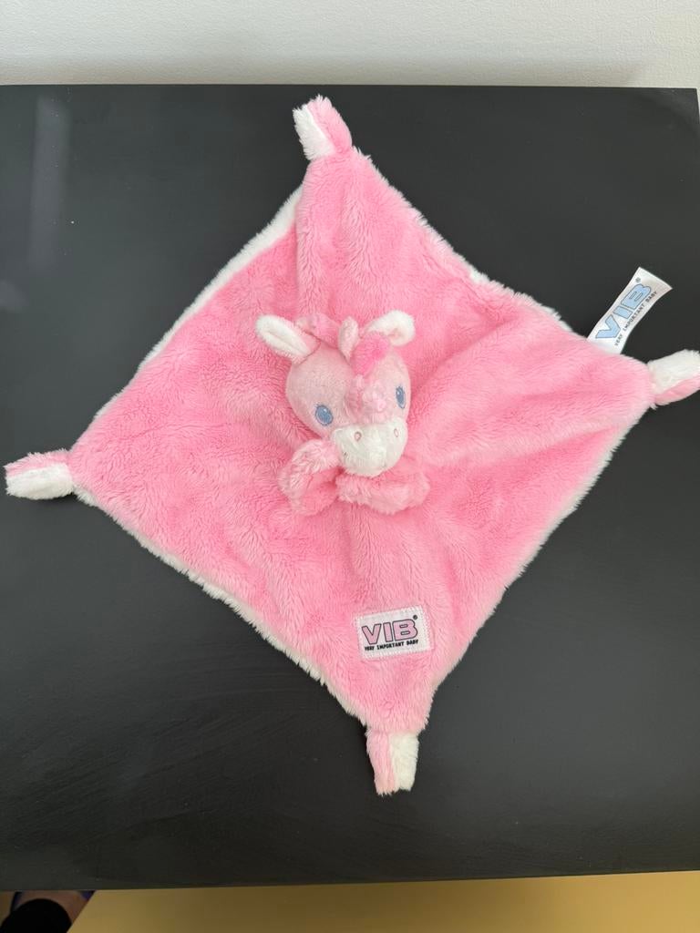 VIB roze eenhoorn knuffeldoek in uitstekende staat, Kinderen en Baby's, Speelgoed | Knuffels en Pluche, Ophalen of Verzenden, Nieuw