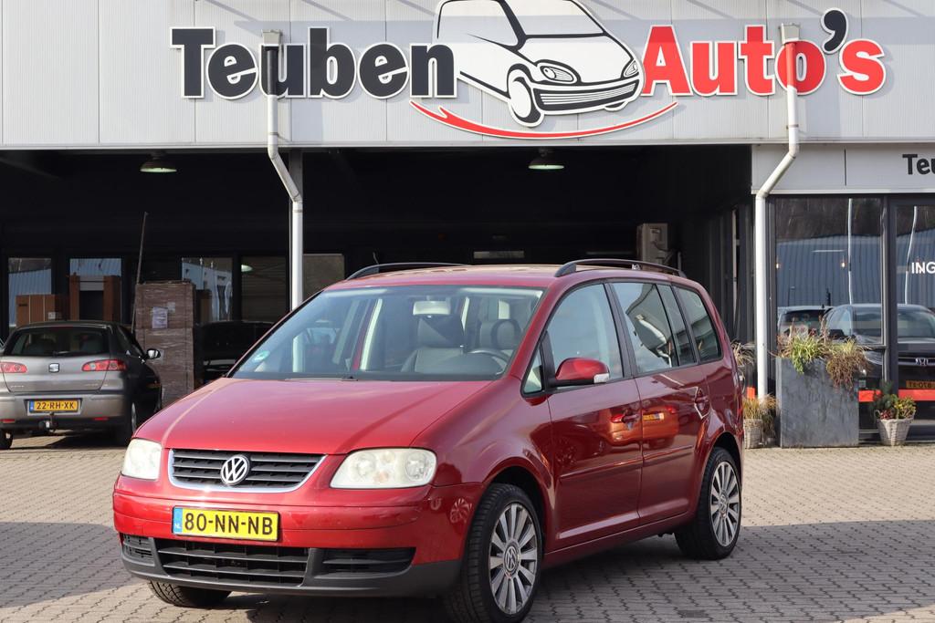 Volkswagen Touran 1.6-16V FSI Trendline NIEUW APK, Airco, Tr, Stof, Gebruikt, Zwart, 4 cilinders