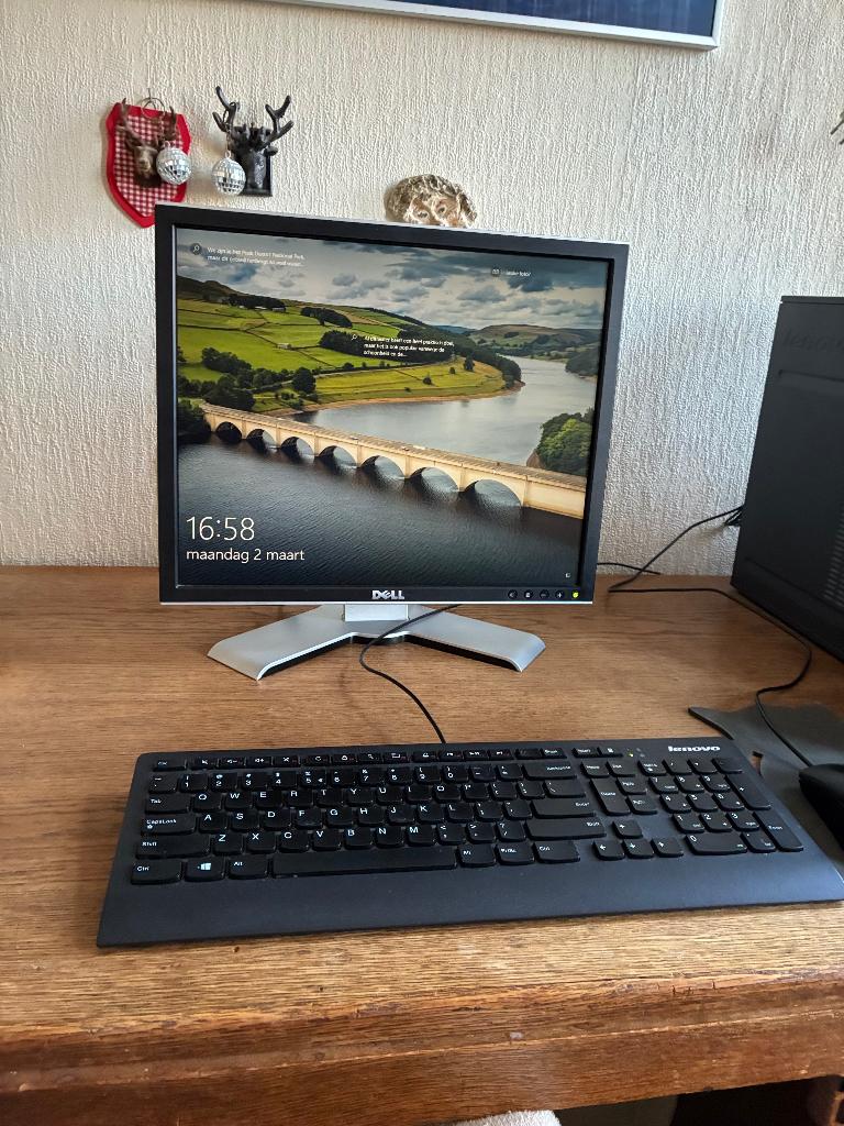 Desktop Lenovo E50, Ophalen, Gebruikt, HDD, Met monitor