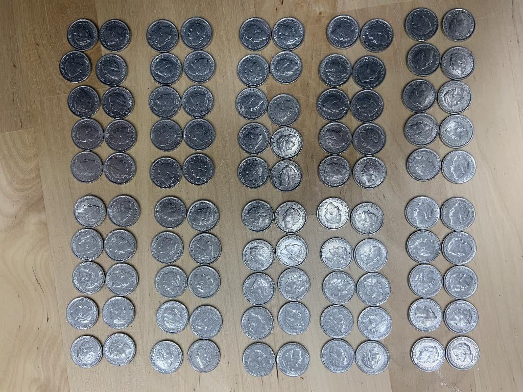 100 kwartjes 1948 Wilhelmina, Ophalen of Verzenden, Koningin Wilhelmina, 25 cent