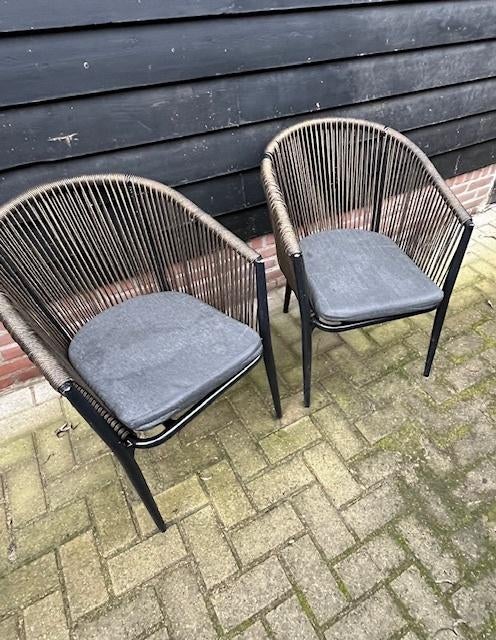 Terrasstoelen (12 stuks), Tuin en Terras, Tuinstoelen, Ophalen, Gebruikt, Aluminium