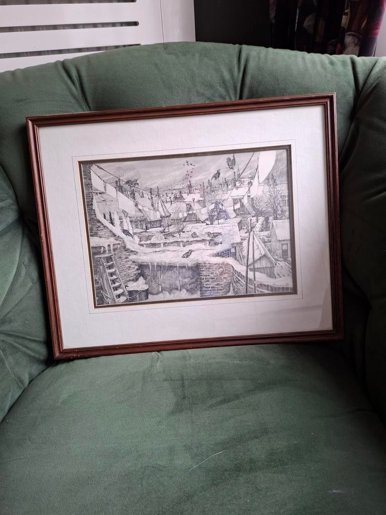 Potloodtekening Frederik Errit Bosma Almelo, Ophalen of Verzenden