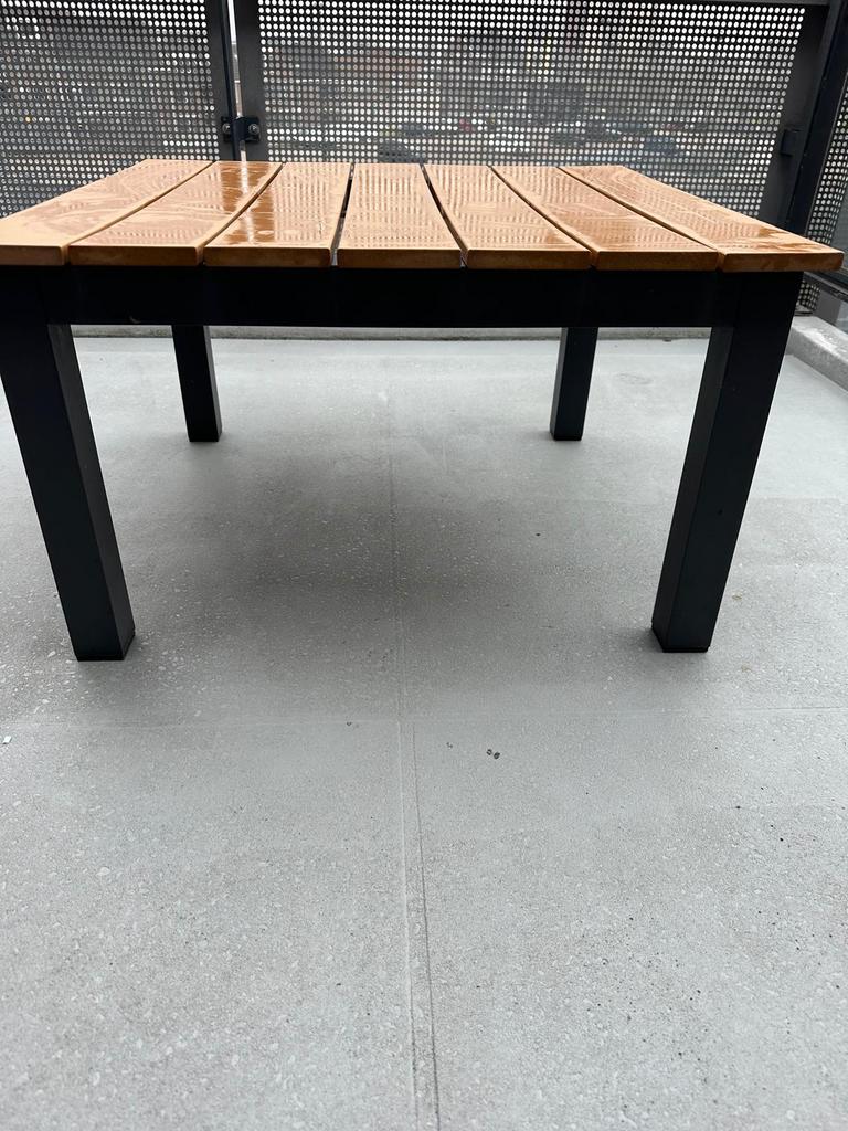 Tuintafeltje 70x70x43, Ophalen, Gebruikt, Vierkant, Aluminium