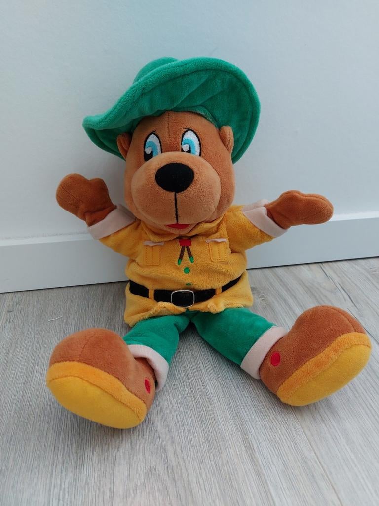 Knuffel handpop Bollo de beer Landal park L1043, Kinderen en Baby's, Ophalen of Verzenden, Zo goed als nieuw, Beer