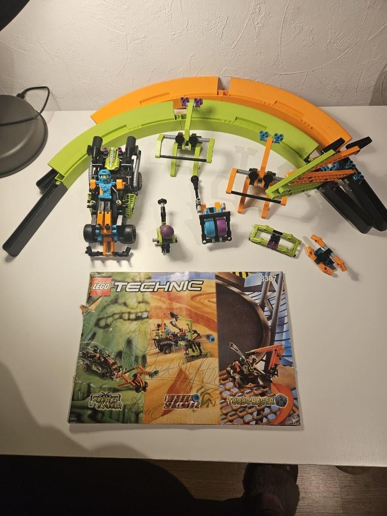 Lego Technic 8307 Turbo Racer, Ophalen of Verzenden, Gebruikt, Complete set, Lego