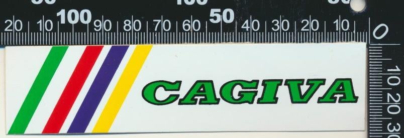 Sticker: Cagiva (2), Ophalen of Verzenden, Zo goed als nieuw, Bedrijf of Vereniging