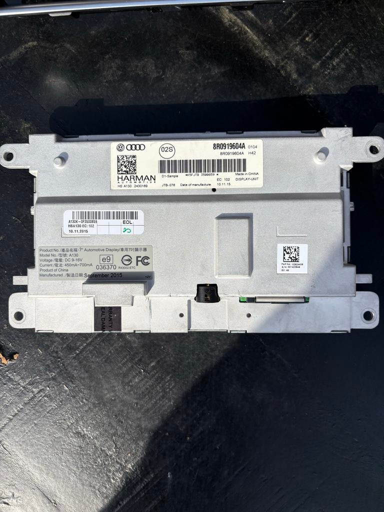 Audi A4 A5 Q5 MMI Display Scherm 8R0919604A, Ophalen of Verzenden, Gebruikt, Audi