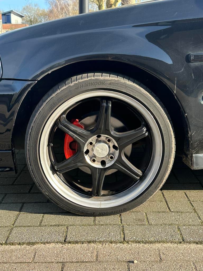 set van vier Tenzo-R GT-6 velgen van 17 inch + Banden, Auto-onderdelen, Banden en Velgen, Ophalen, Gebruikt, Banden en Velgen