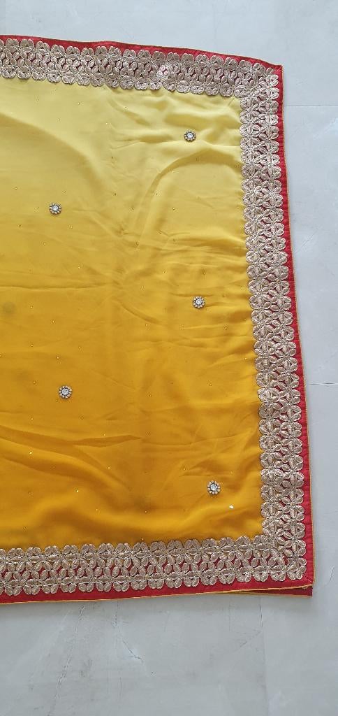 Saree | Sari - met blouse, Ophalen of Verzenden, Zo goed als nieuw, Overige typen