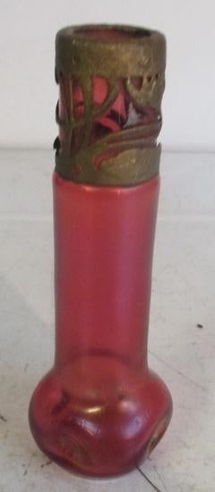 art nouveau bloemenvaasje Stolzle Loetz, Antiek en Kunst, Verzenden