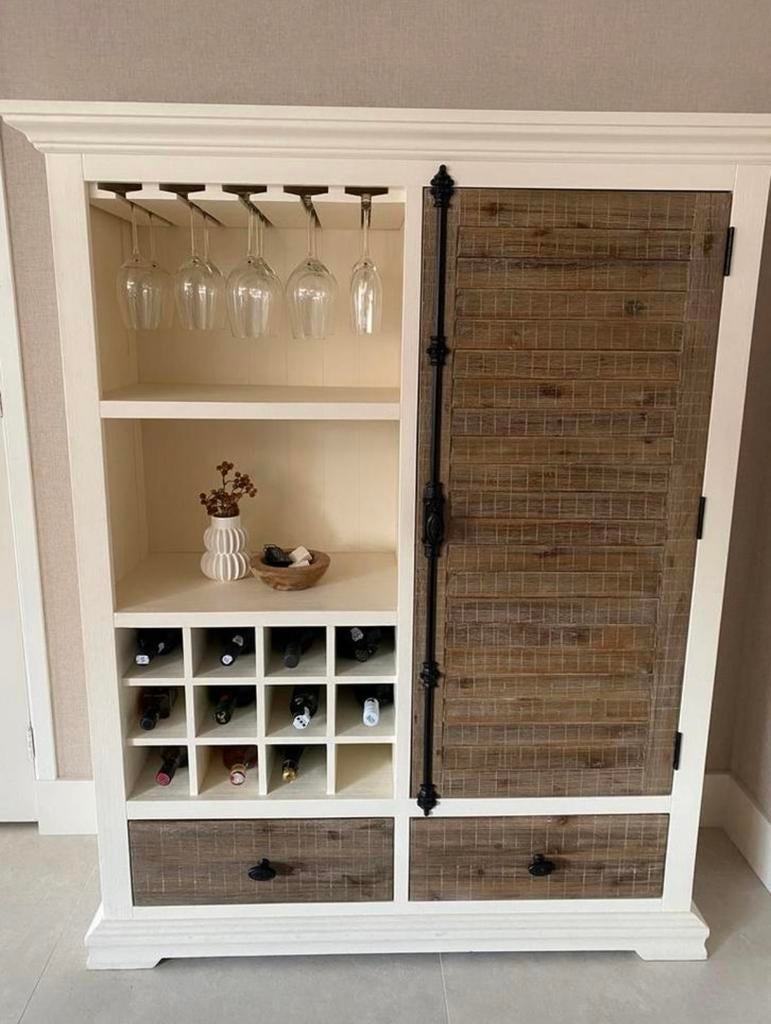 Pronto Verese Wijnkast 130x160x45cm, Ophalen, Zo goed als nieuw, 25 tot 50 cm, 200 cm of meer