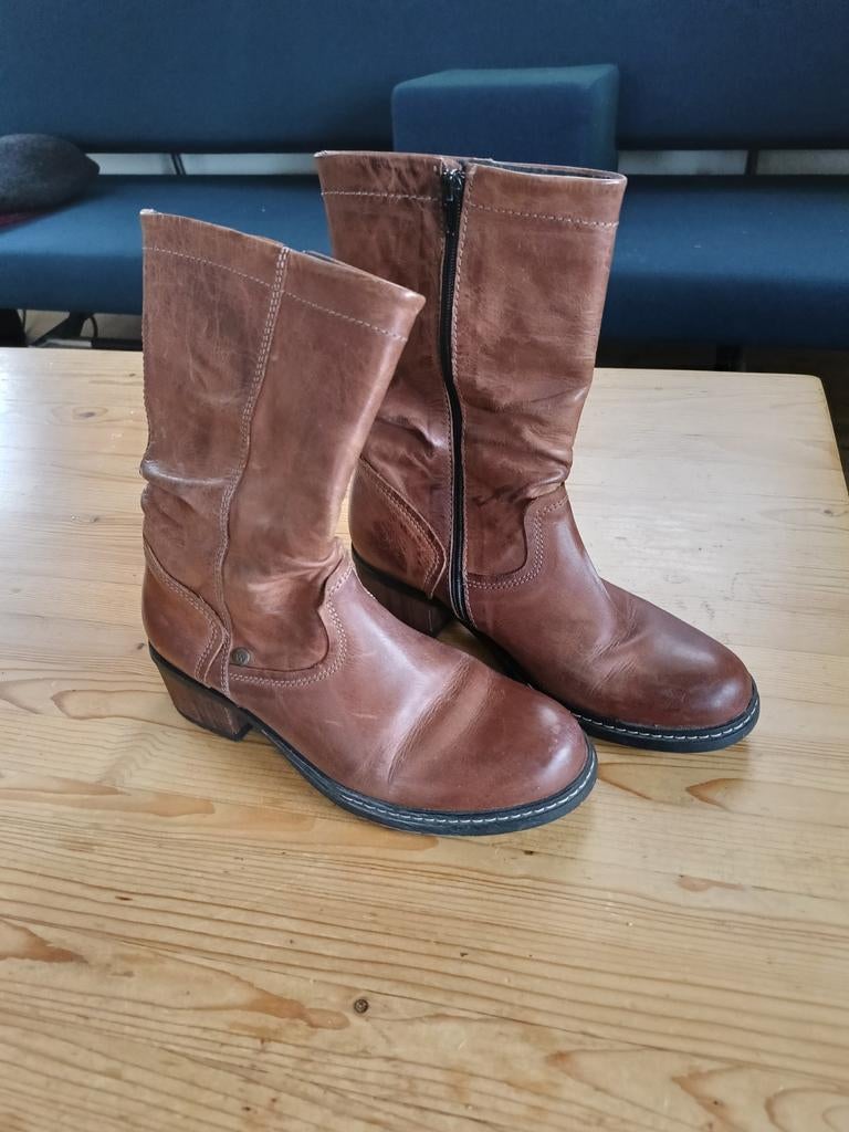 Wolky leren laarzen - maat 39, Kleding | Dames, Schoenen, Ophalen of Verzenden