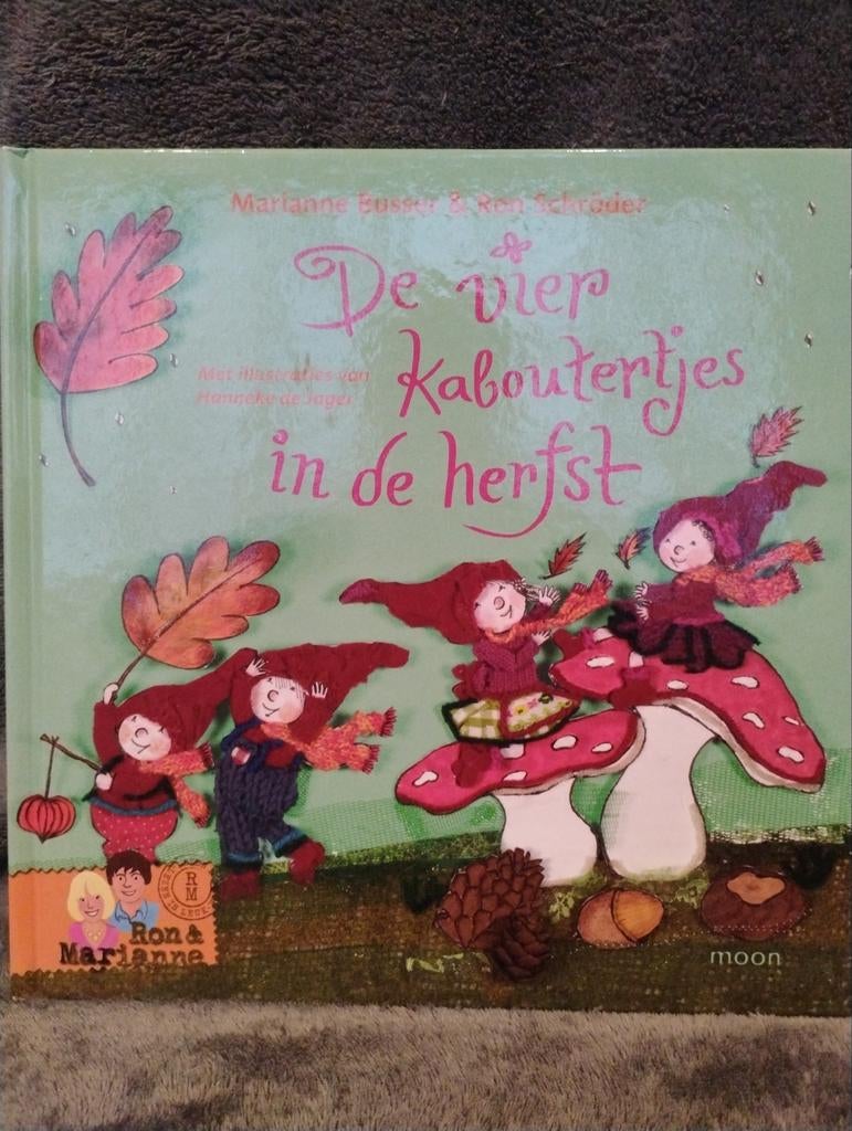 De vier kaboutertjes in de herfst - Marianne Busser, Ophalen of Verzenden, Zo goed als nieuw, Marianne Busser & Ron Schroder, Sprookjes