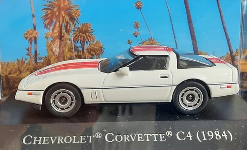 CHEVROLET CORVETTE C4 1984 schaal 1/43 American cars # 34, Hobby en Vrije tijd, Modelauto's | 1:43, Verzenden, Nieuw, Auto, Overige merken
