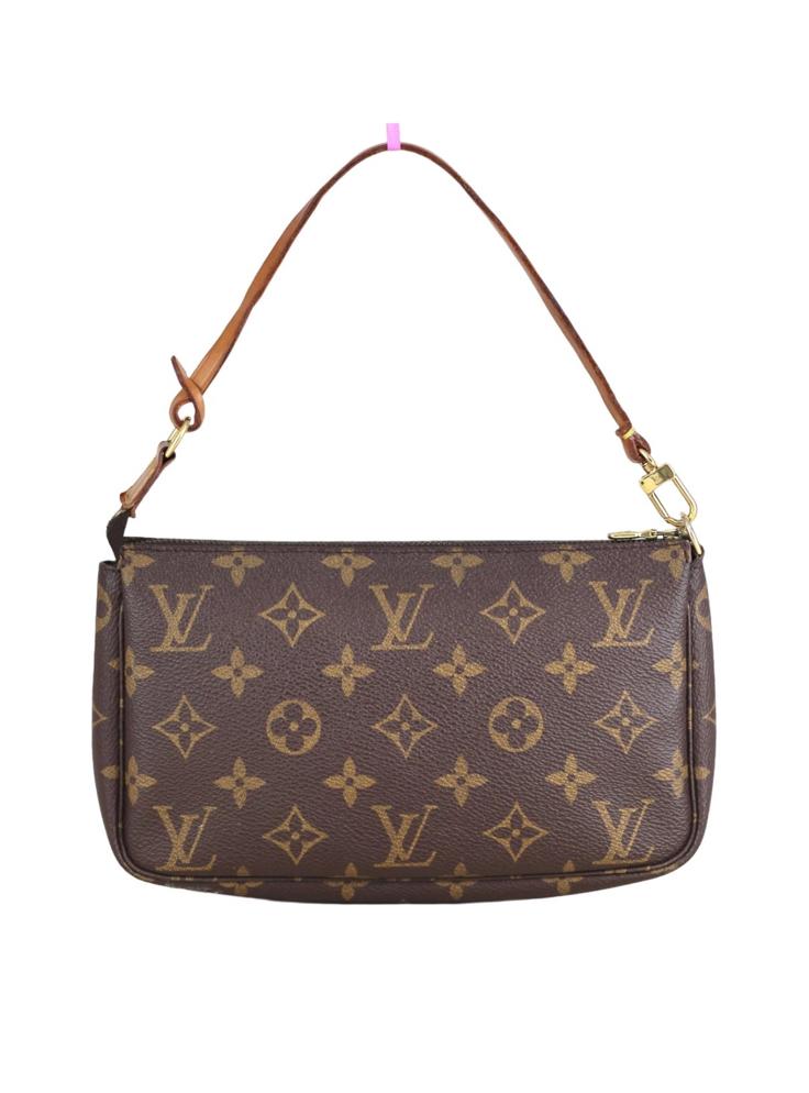 Louis Vuitton Pochette Accessoires Monogram tas, Ophalen of Verzenden, Zo goed als nieuw, Bruin, Schoudertasje