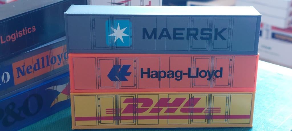 H0LK 0215 CONTAINERS 40FT EN 20FT 1/87, Overige merken, Gelijkstroom of Wisselstroom, Overige typen, Nieuw