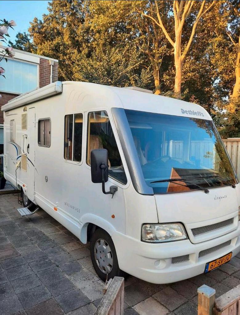 Nette Camper Dethleffs i6501.  Uit 2006! Vol integraal, Ringverwarming, Fiat, Gaslek-detector, Luifel