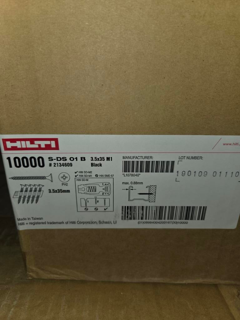 Hilti schroeven, Ophalen of Verzenden, Nieuw, Minder dan 80 cm