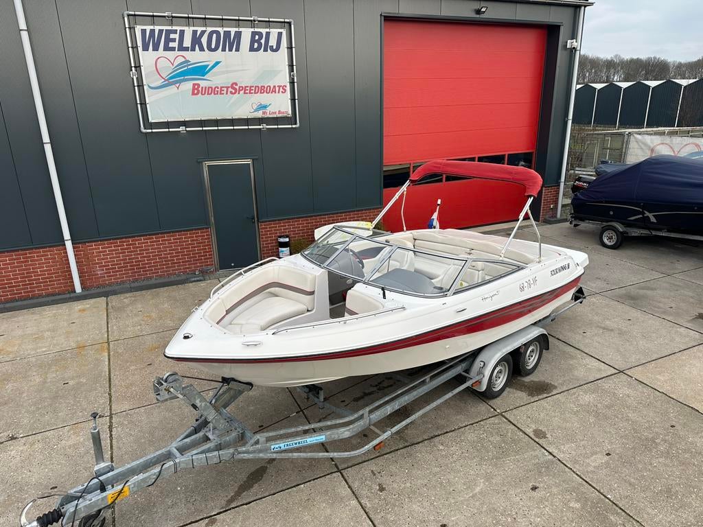 Speedboot (four winns 180) compleet met trailer, Binnenboordmotor, Verzenden, 6 meter of meer, Zo goed als nieuw