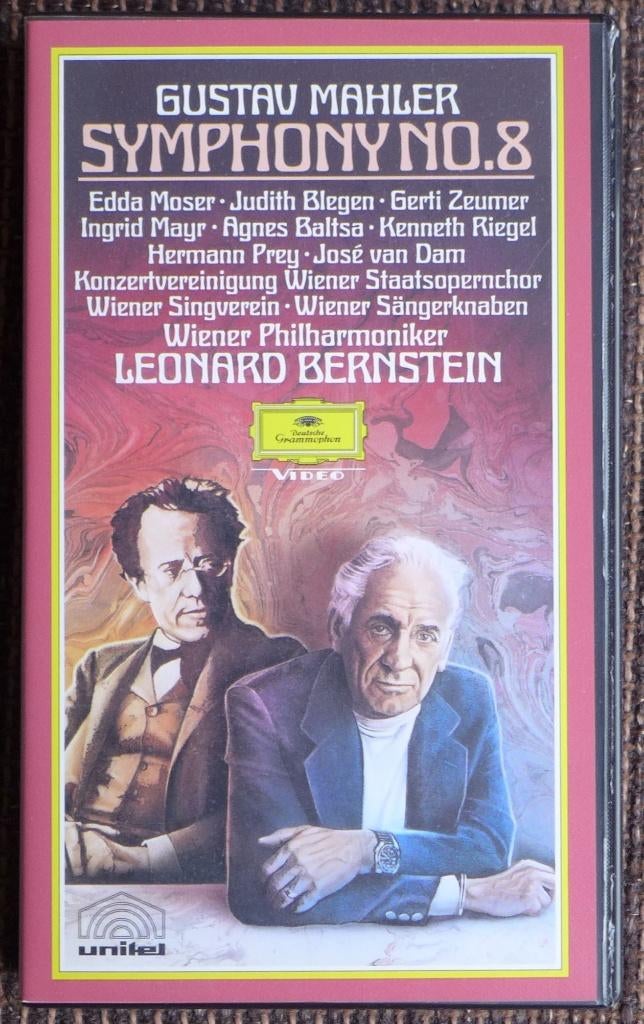Gustav Mahler Symfonie nr. 8, Bernstein VHS Video, Alle leeftijden, Ophalen of Verzenden, Nieuw in verpakking, Komedie
