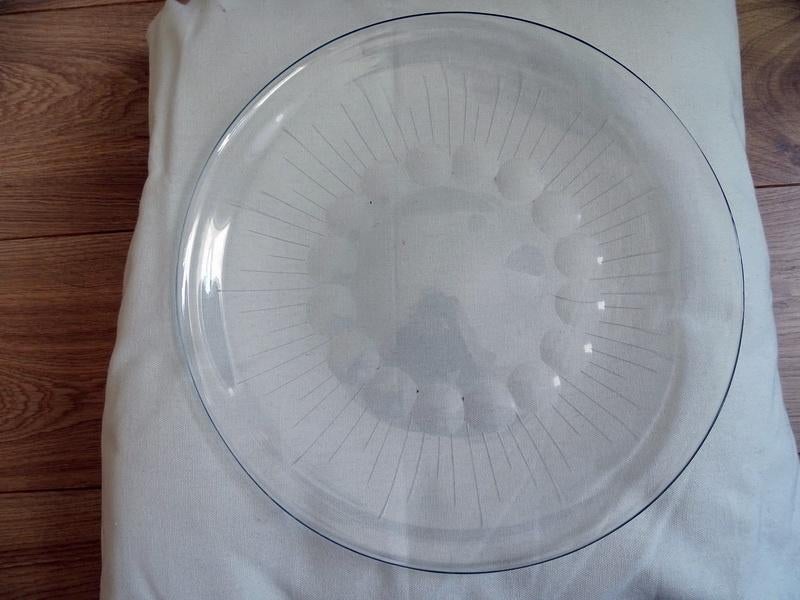 Vintage grote schaal van dun glas, Antiek en Kunst, Curiosa en Brocante, Ophalen