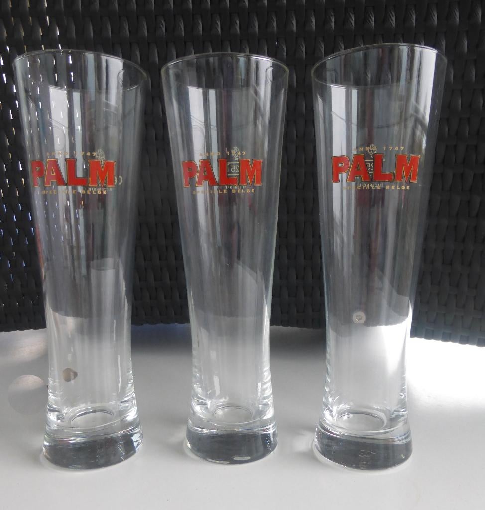 6 Nieuwe PALM Bierglazen 25 cl, Verzamelen, Biermerken, Zo goed als nieuw, Glas of Glazen, Palm, Ophalen of Verzenden