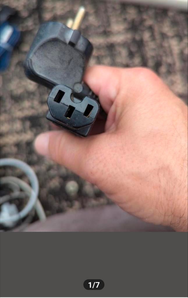 Gebruikte stroomkabelconnector en diverse pc printer kabels, Computers en Software, Pc- en Netwerkkabels, Gebruikt, Ophalen of Verzenden