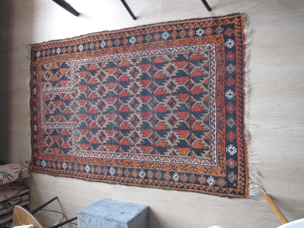 Afghaans kleed, Huis en Inrichting, Stoffering | Tapijten en Kleden, Gebruikt, 50 tot 100 cm, 150 tot 200 cm, Rechthoekig, Rood