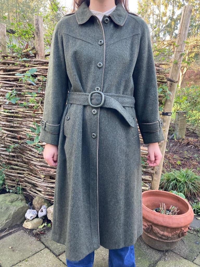Vintage loden / wollen dames jas maat 36/38, Kleding | Dames, Jassen | Winter, Ophalen of Verzenden, Zo goed als nieuw, La jeune dame