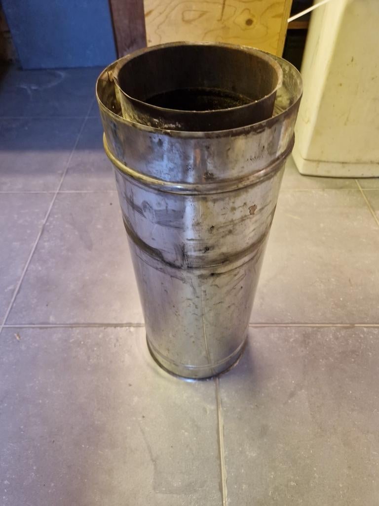 Geïsoleerde Kachelpijp - 20cm Diameter, 30 tot 80 cm, Gebruikt, Kachel, Minder dan 60 cm