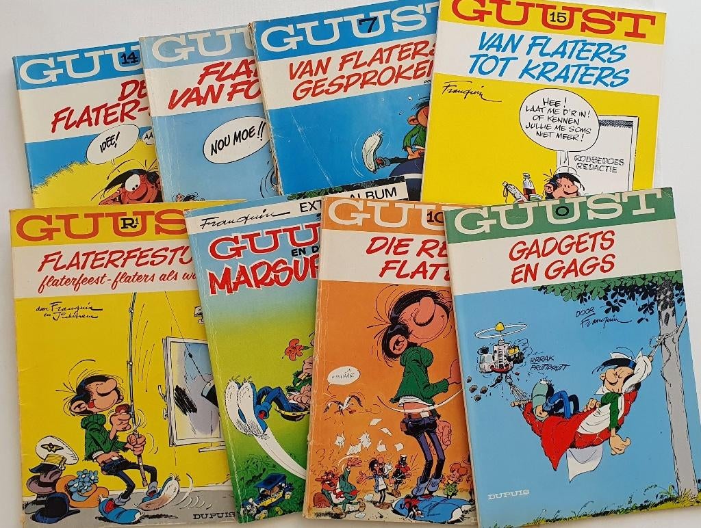 Guust Flater strips, Meerdere comics, Ophalen of Verzenden, Gelezen, Europa