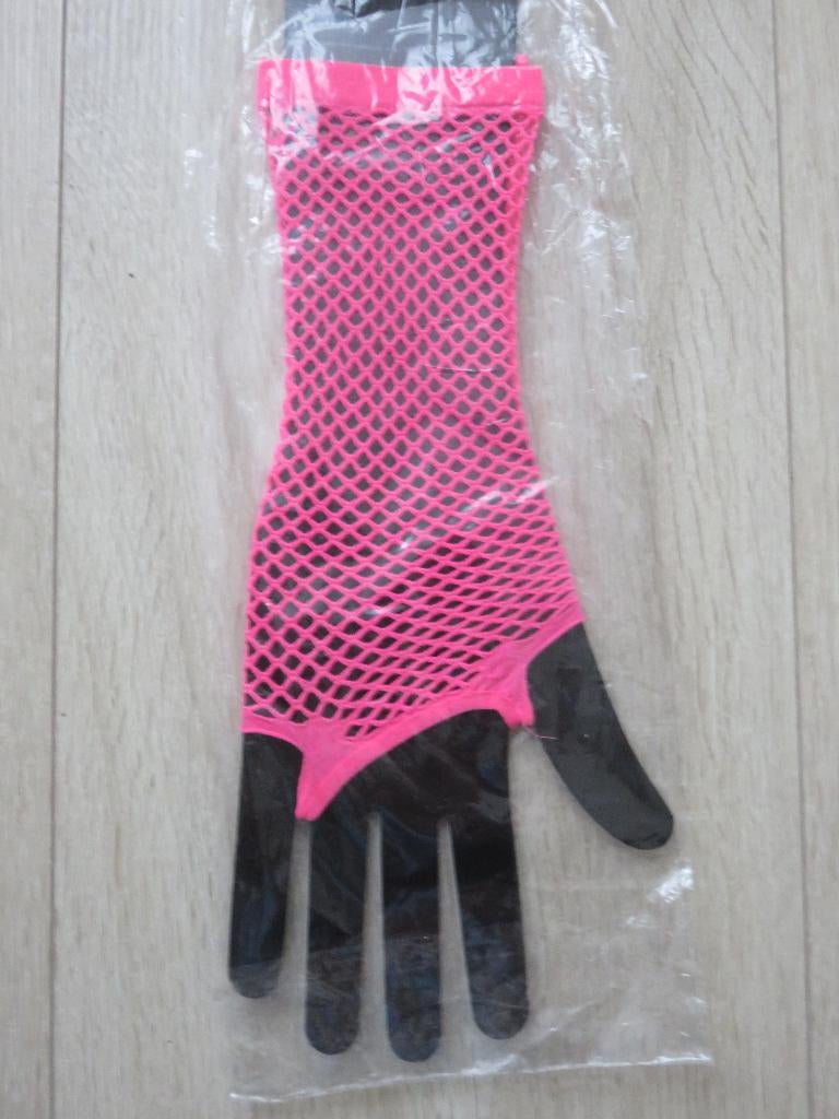Karnavalshandschoenen rose nieuw!, Maat 38/40 (M), Carnaval, Nieuw, Ophalen of Verzenden