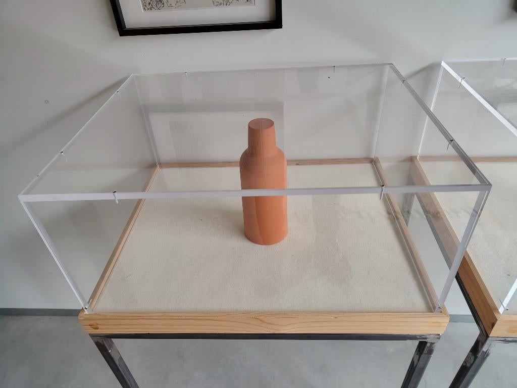 Vitrinekast/ Tentoonstelling meubel, Huis en Inrichting, Kasten | Vitrinekasten, Zo goed als nieuw, 100 tot 150 cm, 50 tot 100 cm