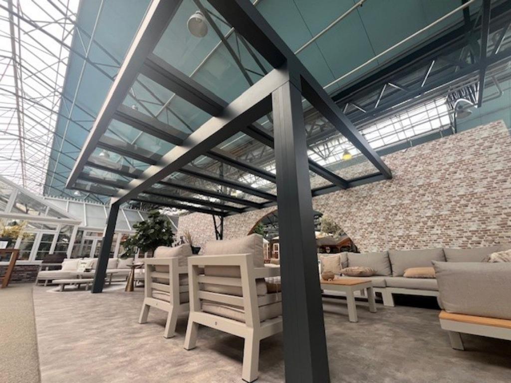 Showroommodel | Aluxe Ultraline Glas Overkapping, Ophalen, Gebruikt, Veranda