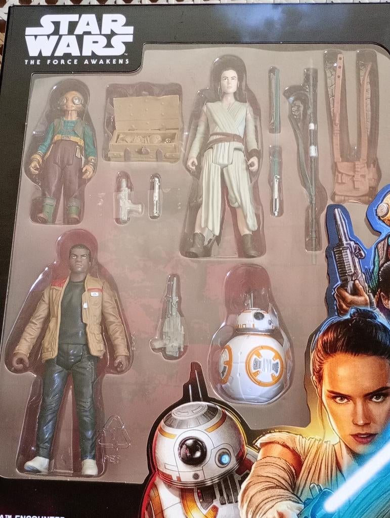 4 pack Star Wars set - Finn, Rey, Maz Kanata en BB-8 droid, Ophalen of Verzenden, Nieuw