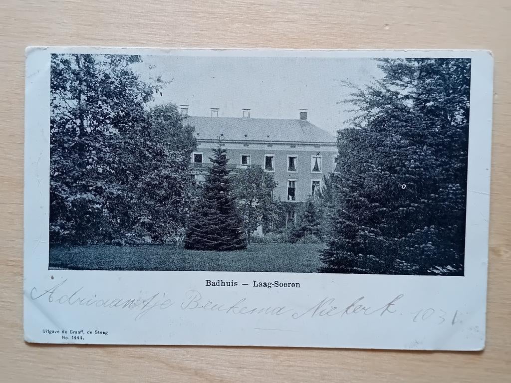 Ansichtkaart Laag Soeren, Verzamelen, Ansichtkaarten | Nederland, Ophalen of Verzenden, Voor 1920, Gelderland