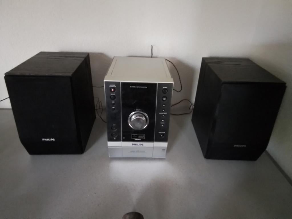 Midiset micro hifisysteem Philips met cd speler MCM 393/12, Ophalen of Verzenden, Philips