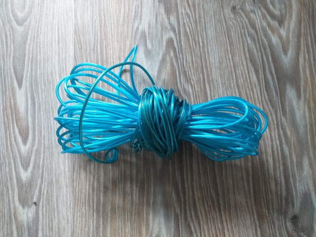 Blauwe waslijn - 20+ meter, Tuin en Terras, Droogmolens en Wasrekken, Ophalen of Verzenden, Gebruikt, Overige typen