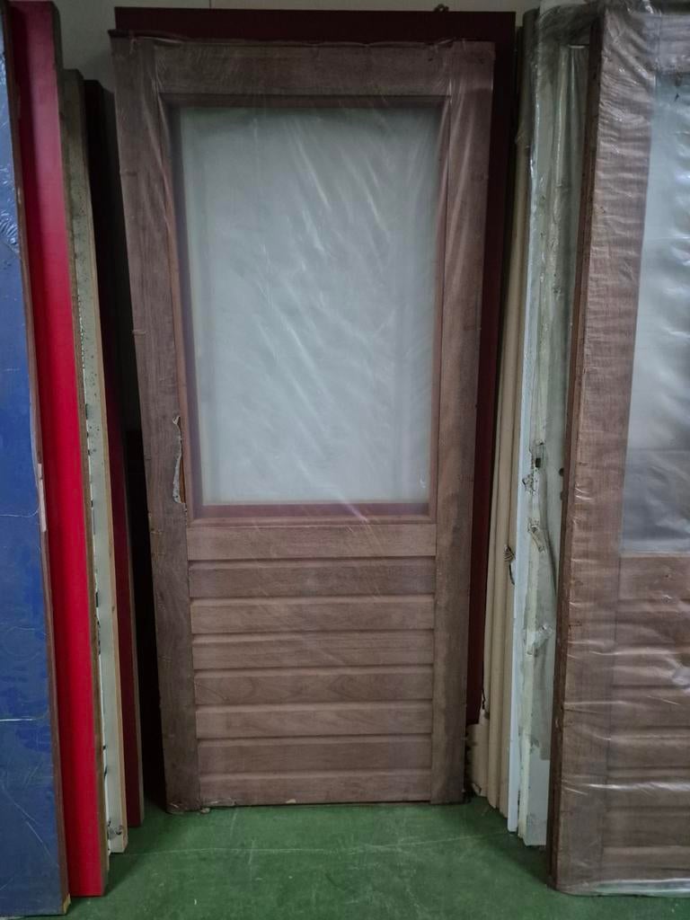 Partij hardhouten buitendeuren nieuw!, Ophalen, 80 tot 100 cm, Nieuw, Buitendeur